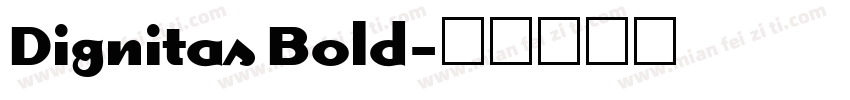 Dignitas Bold字体转换